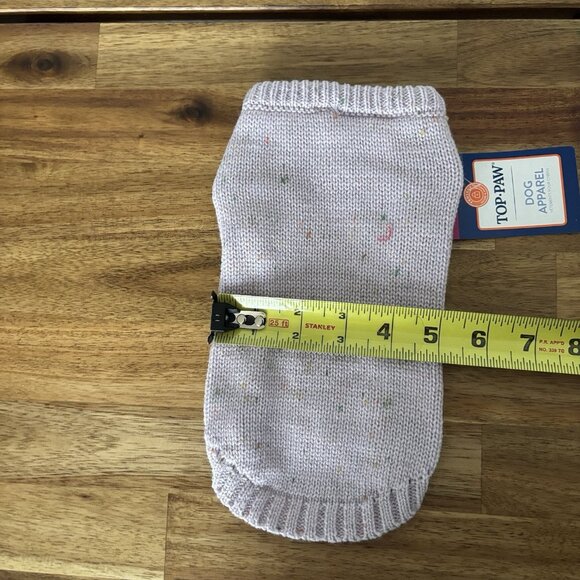 Top Paw Dog Sweater Lavender Speckled Multicolor Outerwear Pet Size XXS. NWT - Picture 9 of 9